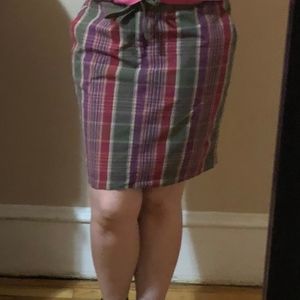 Chaps Plaid Skirt